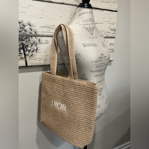 Raffia Large Woven Tote Bag - Picture 4 of 6
